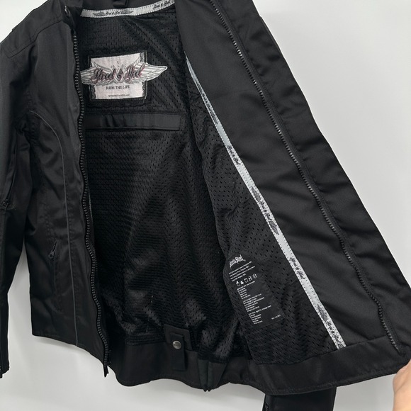 Street & Steel Motorcycle Biker Jacket Womens Large Water Resistant NO LINING - Picture 14 of 16